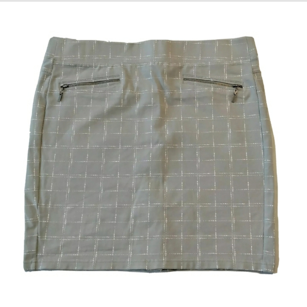 Liverpool Mini Skirt 14 Ponte Knit Stretch Pull on